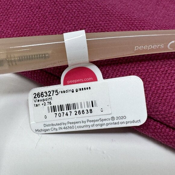 Peepers Reading Glasses Viewpoint Focus +2.75 Tan - Picture 4 of 13